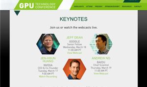 Live keynotes from the GPU Technology Conference in San Jose