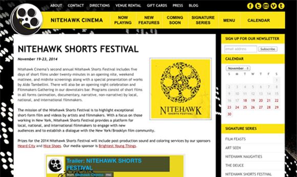 Nice Shoes sponsors Nitehawk Shorts Festival