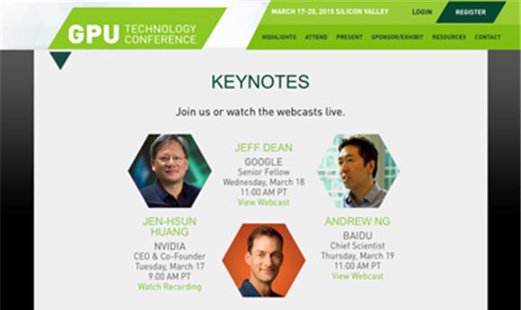 Live keynotes from the GPU Technology Conference in San Jose