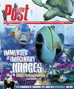Cover of Post magazine with the title 'Post' and underwater scenes including fish and a turtle. Text reads 'IMMERSED in IMAGI