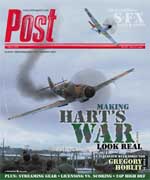 Cover of Post Magazine with two vintage fighter planes in the sky. Text reads 'Making Hart's War Look Real'.
