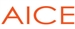 The word AICE written in an orange, sans-serif font against a white background.