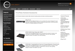 Assimilate website displaying a list of third-party hardware accessories and featured products.
