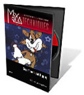 A black software box featuring a cartoon character and the text 'Maya Techniques'.