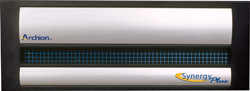 A black and silver Archion SynergyPlus electronic device with a blue mesh vent.
