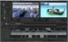 A digital video editing software interface showing a timeline, media preview, and source monitor.