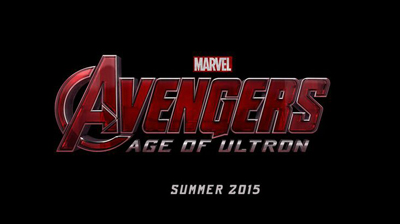 Marvel's Avengers Age of Ultron logo in red and silver on a black background.