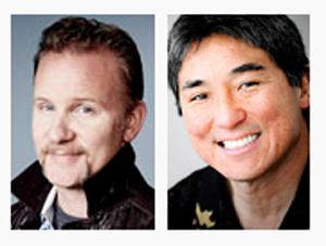 Two portrait headshots of smiling men, one with light skin and reddish hair, the other with East Asian features.