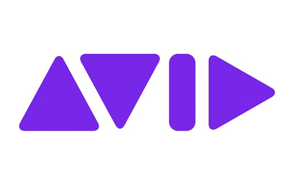 Purple geometric shapes forming the word AVID on a white background.
