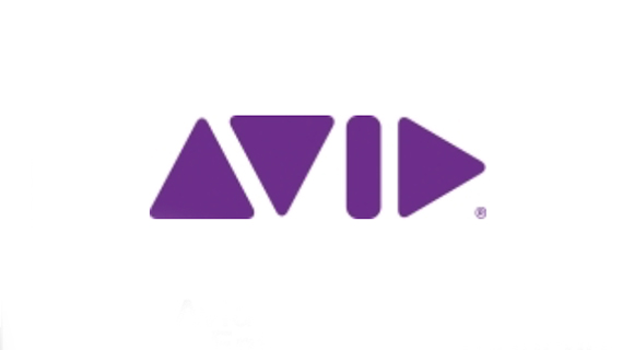 Purple stylized logo for Avid consisting of four geometric shapes.