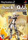 Anime-style cover art for .hack//G.U. Vol. 3 Redemption featuring a central character and two larger portraits.
