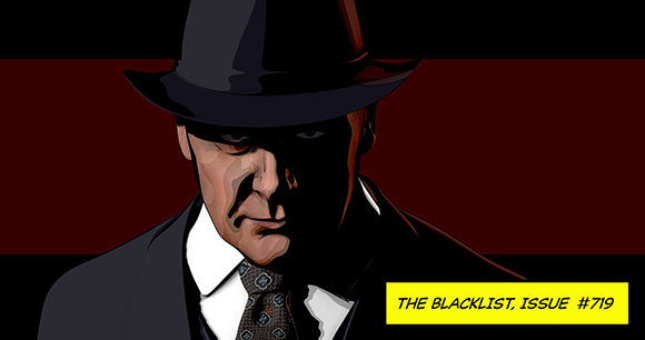 Digital illustration of a man wearing a dark fedora and suit against a dark red and black background.