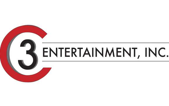 Logo for C3 Entertainment, Inc. featuring a large red C enclosing a black number 3.