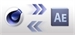 Lightroom icon and After Effects icon connected by double arrows