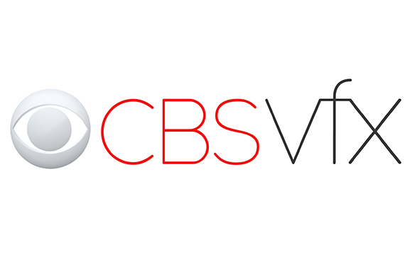 CBS logo with a silver eye icon followed by the text CBS in red and VFX in black.