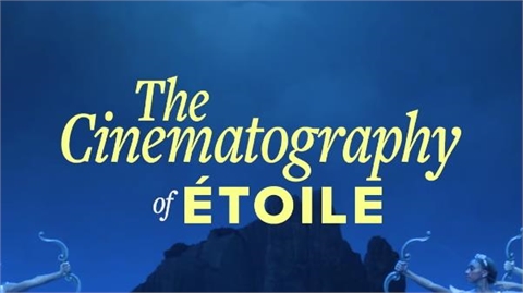 The Cinematography of Étoile title card with a dark blue background and yellow text.