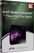 Software box for Avid Media Composer for Final Cut Pro Users featuring Media Composer 5.