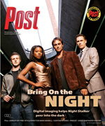 Four people stand together, with the headline "Bring On The NIGHT" and text about digital imaging helping peer into the dark.