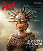 A woman in elaborate armor and a spiky headdress, with text overlaying the image.