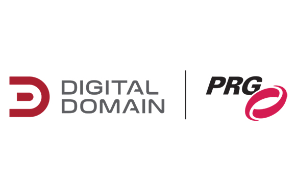 Logos for Digital Domain and PRG on a white background.