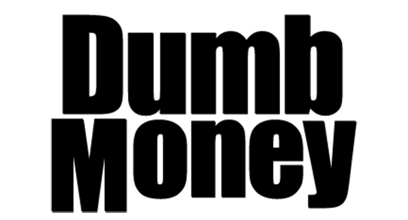 Black bold text reading 'Dumb Money' on a white background.