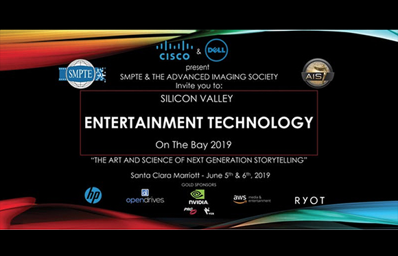 Event announcement for Silicon Valley Entertainment Technology On The Bay 2019 featuring Cisco and Dell logos.