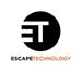 Black circular logo containing the white letters ET, with ESCAPETECHNOLOGY text below.