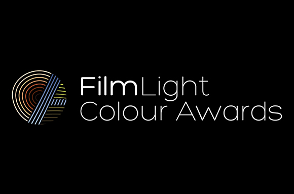 Logo for FilmLight Colour Awards featuring a circular multicolored concentric line pattern.