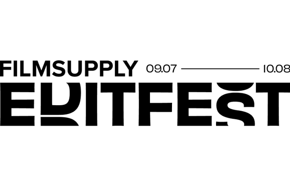 Black text on white background reading FILMSUPPLY 09.07 to 10.08 EDITFEST.