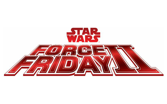 Red Star Wars Force Friday II logo on a white background.
