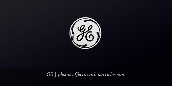 The white GE monogram logo centered inside a circular frame on a dark background.
