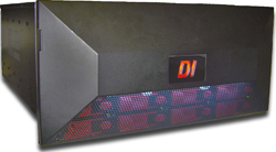 Black server rack unit with a red DI logo on the front panel.