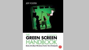 Book cover showing a film crew working in a studio with a green screen background.