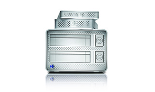 Three silver computer towers or server units stacked on top of each other against a white background.