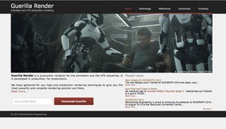 A man sits next to a large white and black humanoid robot in a dark, industrial setting.