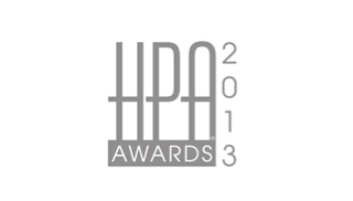 Gray HPA Awards 2013 logo on a white background.