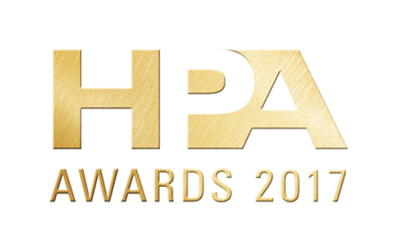 Gold textured HPA logo above the text AWARDS 2017 on a white background.