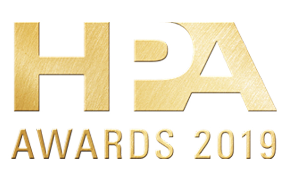 Gold textured HPA logo above the text AWARDS 2019 on a white background.