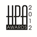 Black HPA logo with the word AWARDS in a box and the year 2012 vertically aligned on the right.