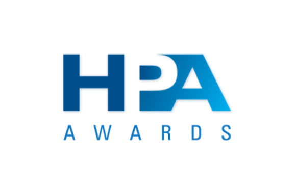 Blue HPA logo with the word AWARDS underneath in spaced capital letters.