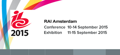 Text announcing ILB 2015 conference and exhibition at RAI Amsterdam in September 2015.