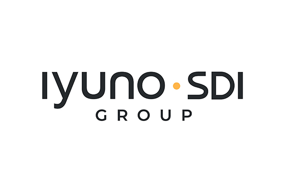 The Iyuno SDI Group logo in black and orange text on a white background.