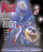 A cartoon frog with sunglasses plays a guitar on a stage with a spotlight.