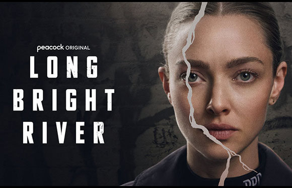 A woman's face is split by a jagged white crack against a dark, textured background with series title text.