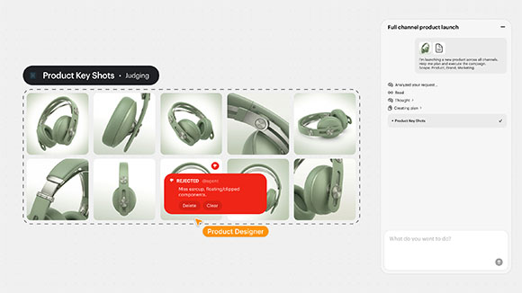 A software interface displaying product key shots and a red rejected notification box.