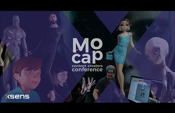 Collage of motion capture actors, digital characters, and a person using motion capture technology.