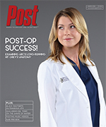 A woman in a white doctor's coat smiles and looks to the side. Text on the cover reads "Post" and "Post-Op Success!"