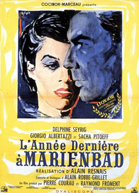 Stylized close-up portrait of a woman and a man in blue and red tones on a yellow background.