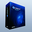 A blue software box for Cinema 4D Release 10.