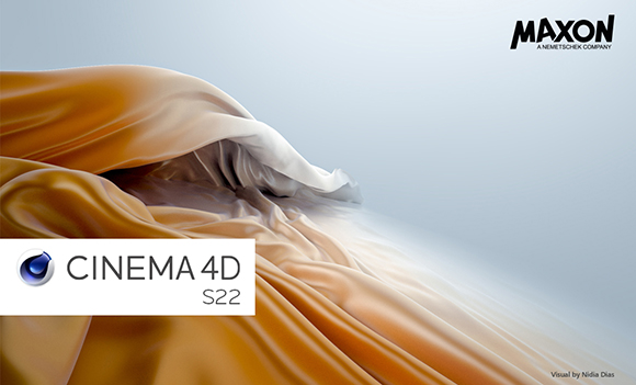Flowing, draped golden and white silk-like fabric against a light blue gradient background.